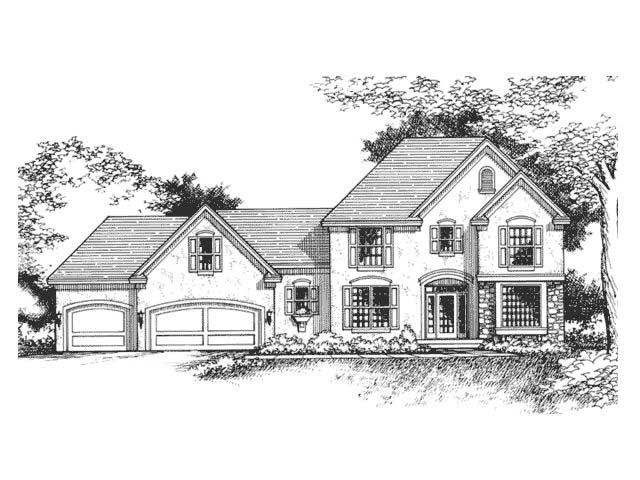 3-Bedroom, 2329 Sq Ft European House Plan - 165-1061 - Front Exterior
