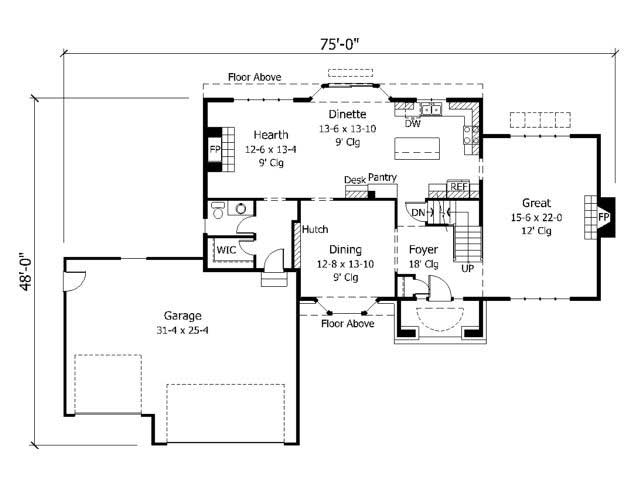 Floor Plan First Story