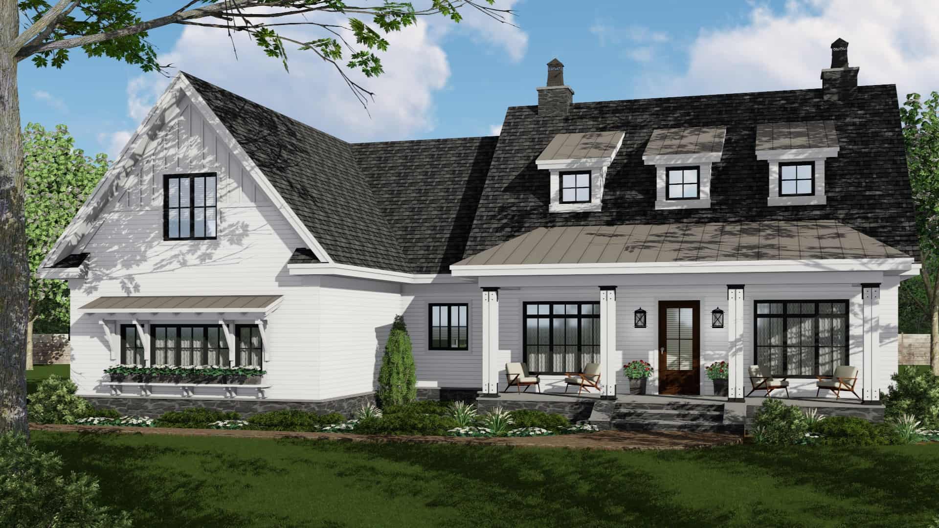 3-Bedroom, 2332 Sq Ft Ranch Home Plan - 165-1180 - Main Exterior