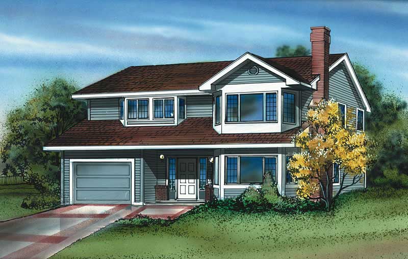 3-Bedroom, 1396 Sq Ft Small House Plans - 167-1013 - Main Exterior