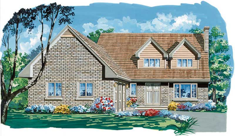 4-Bedroom, 2559 Sq Ft European House Plan - 167-1080 - Front Exterior