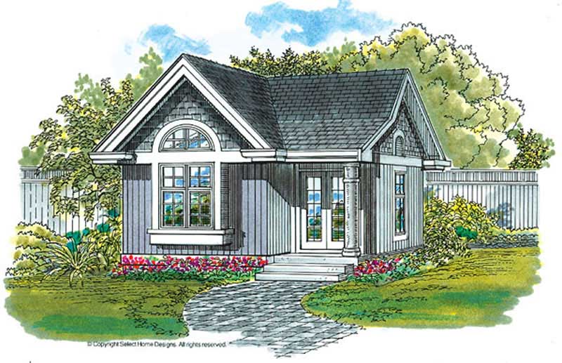 0-Bedroom, 288 Sq Ft Craftsman House Plan - 167-1085 - Front Exterior