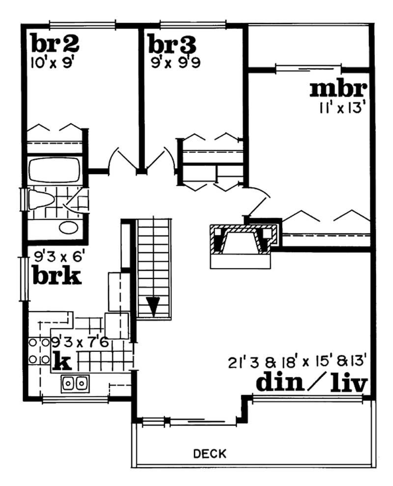 Main Level Floor Plan