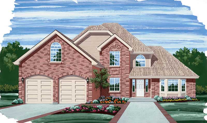 3-Bedroom, 2326 Sq Ft Contemporary House Plan - 167-1101 - Front Exterior