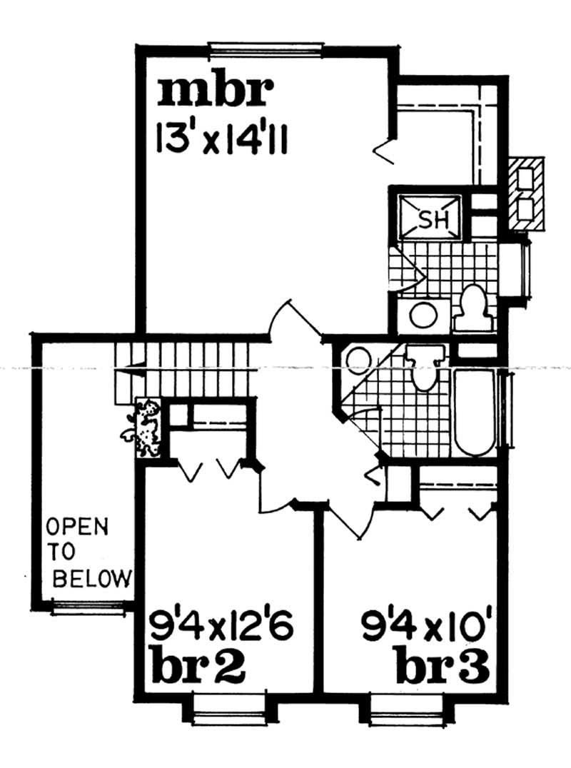second floor plan