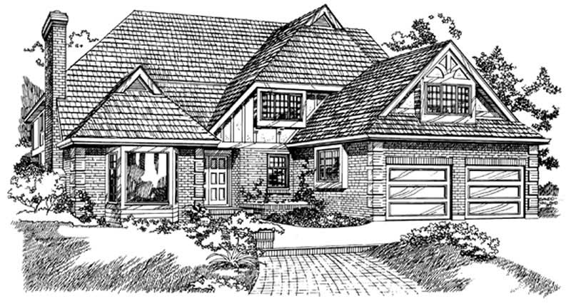 4-Bedroom, 2859 Sq Ft Contemporary Home Plan - 167-1140 - Main Exterior