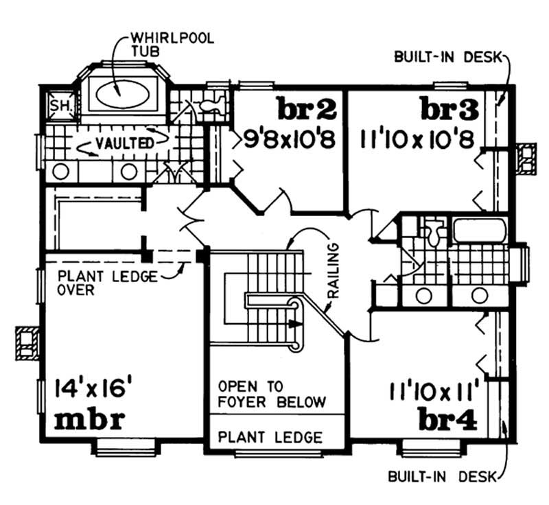 Upper Level Floor Plan