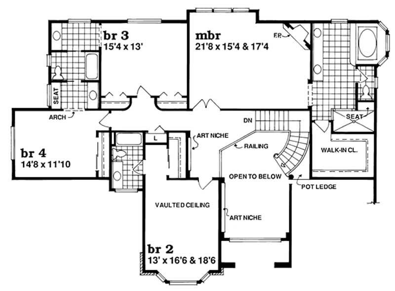 Upper Level Floor Plan