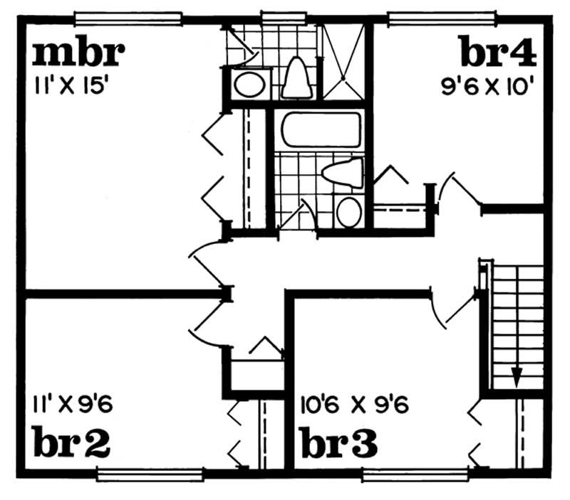 second floor plan