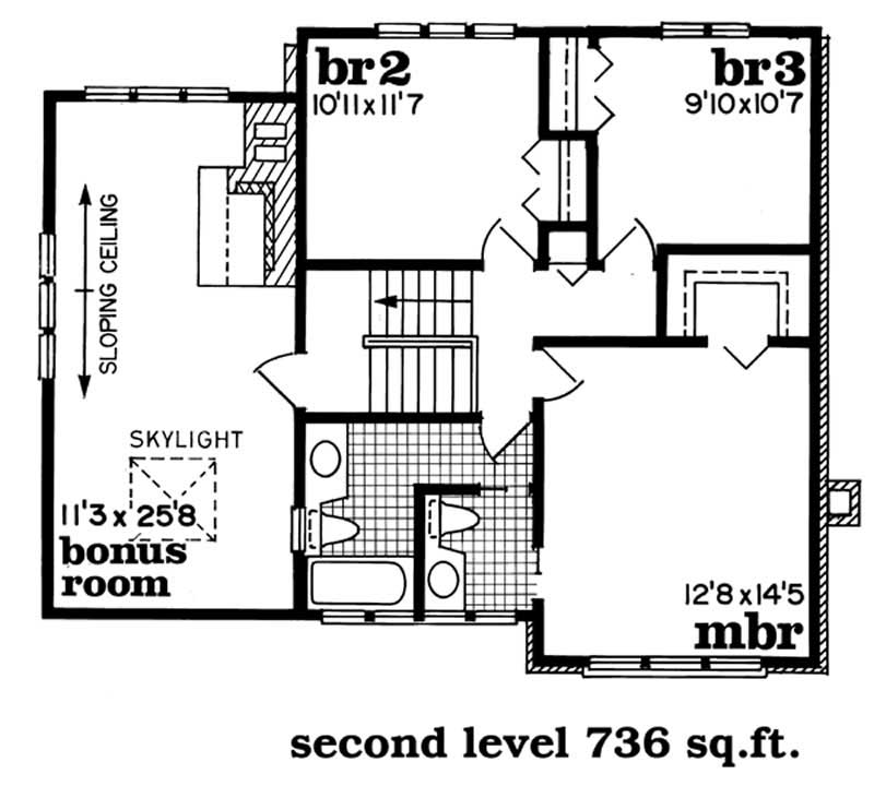 second floor plan