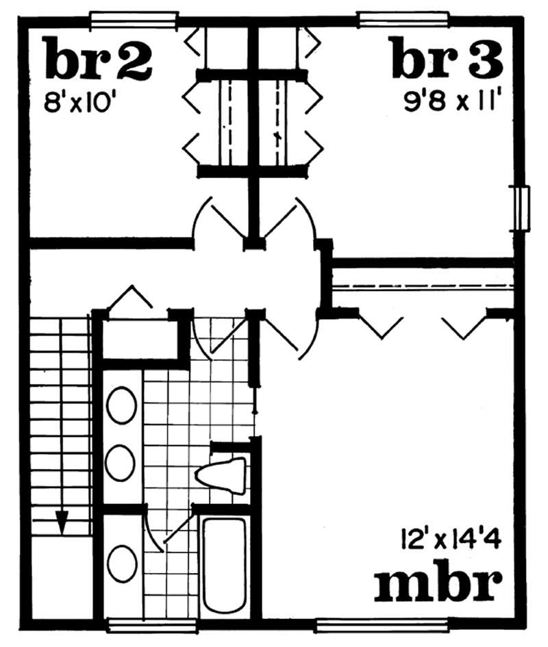 second floor plan