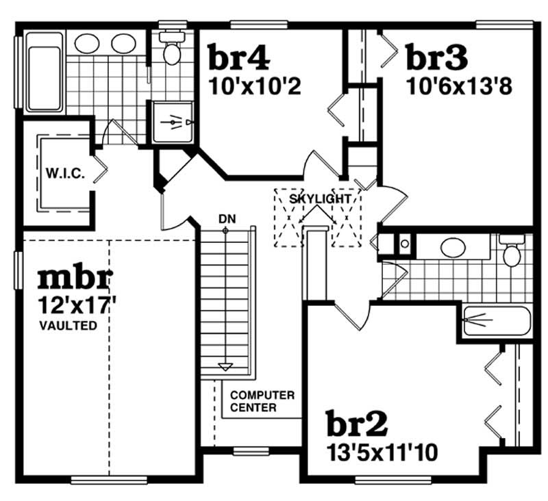 second floor plan