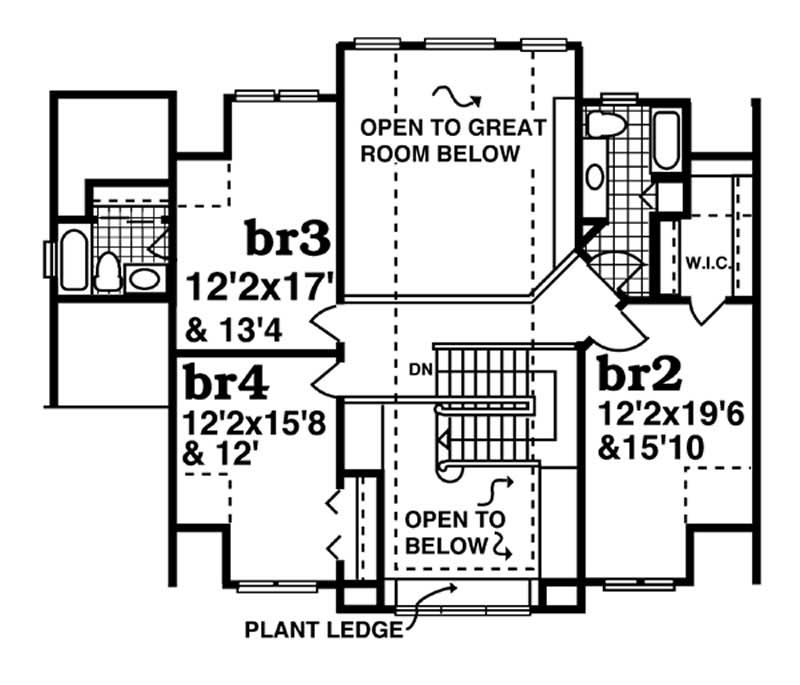 second floor plan