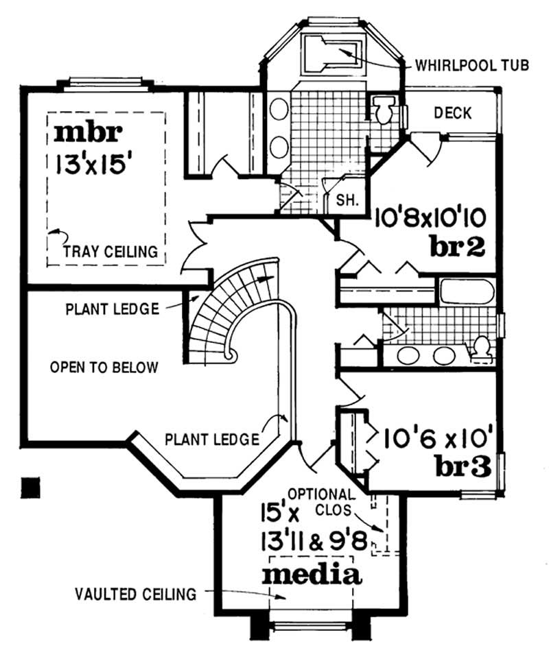 Upper Level Floor Plan