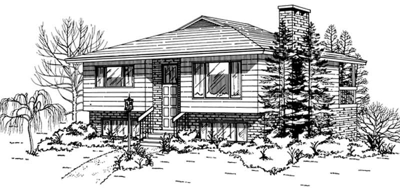 2-Bedroom, 1031 Sq Ft Coastal Home Plan - 167-1341 - Main Exterior