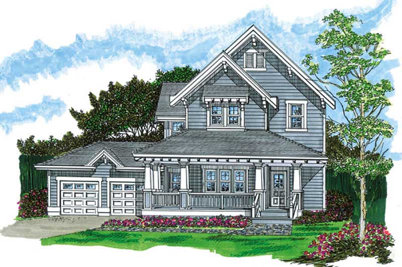 3-Bedroom, 1990 Sq Ft Farmhouse Home Plan - 167-1343 - Main Exterior