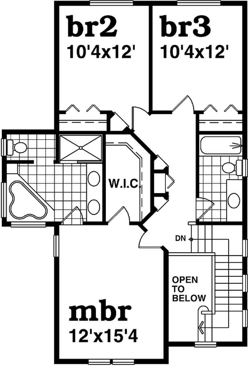 second floor plan