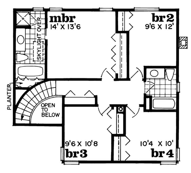 second floor plan