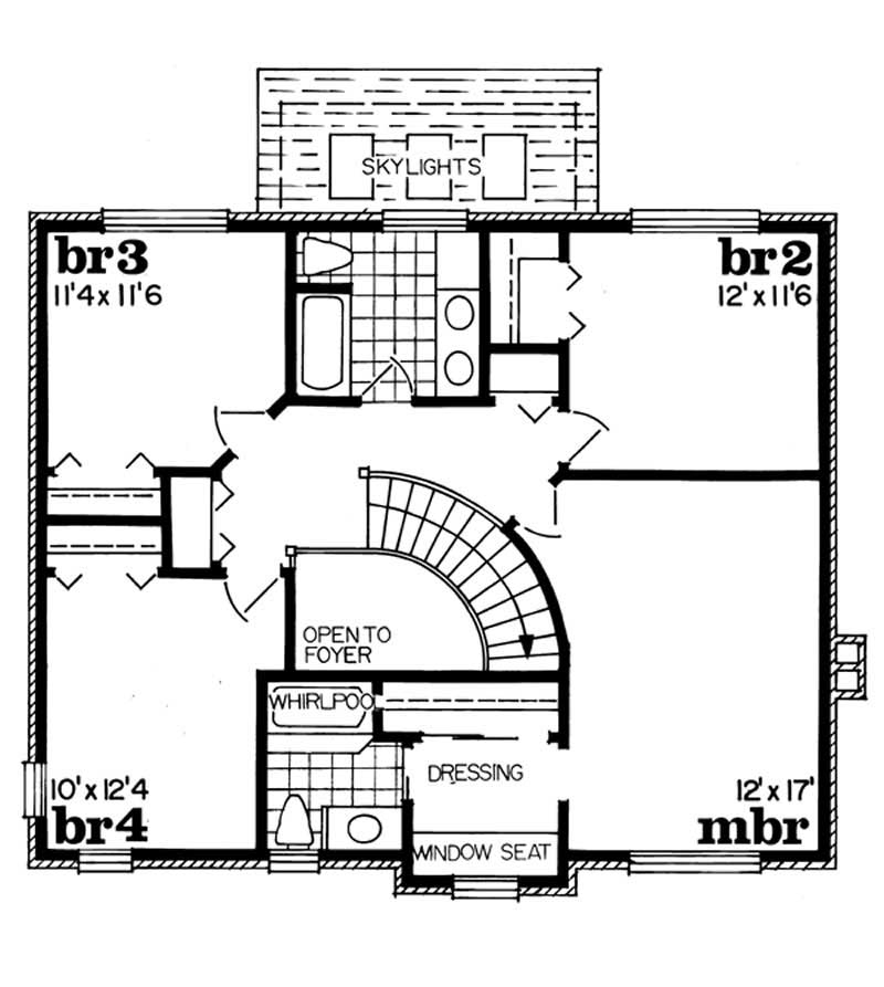 second floor plan