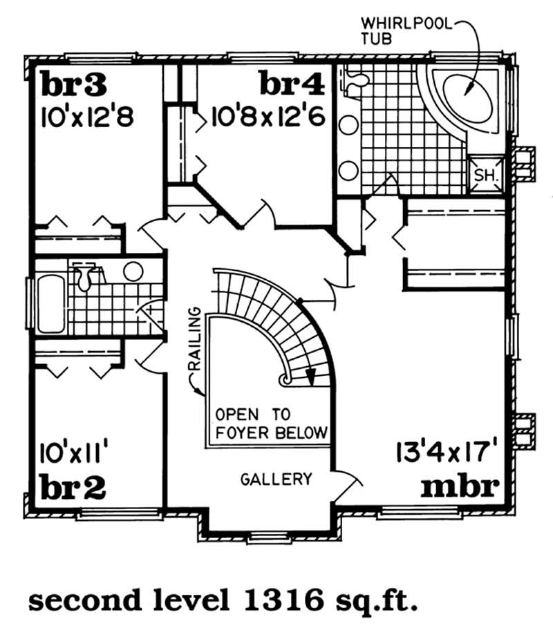 Upper Level Floor Plan
