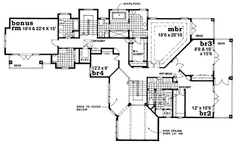 Upper Level Floor Plan