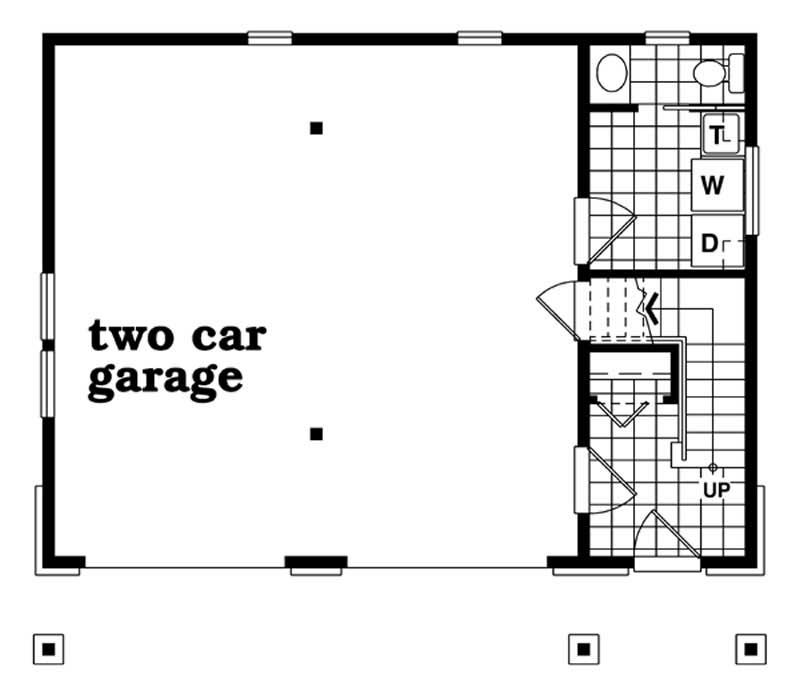 Traditional, Garage House Plans - Home Design # 7399
