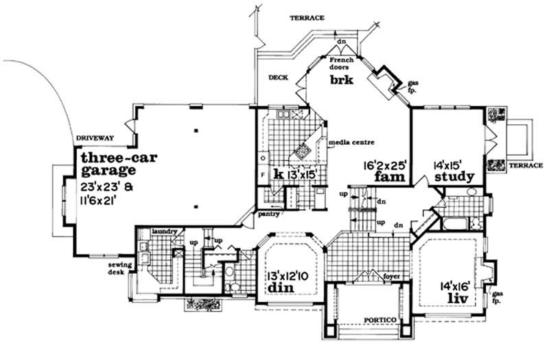 second floor plan