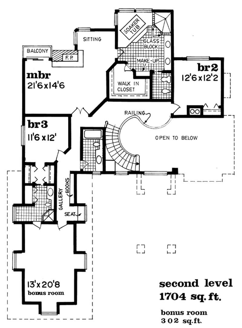 second floor plan