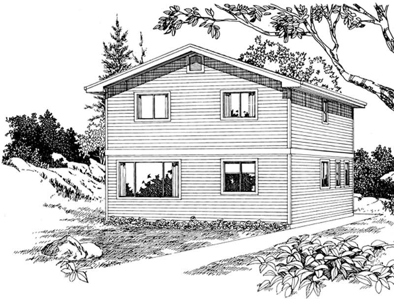 3-Bedroom, 1536 Sq Ft Coastal Home Plan - 167-1417 - Main Exterior