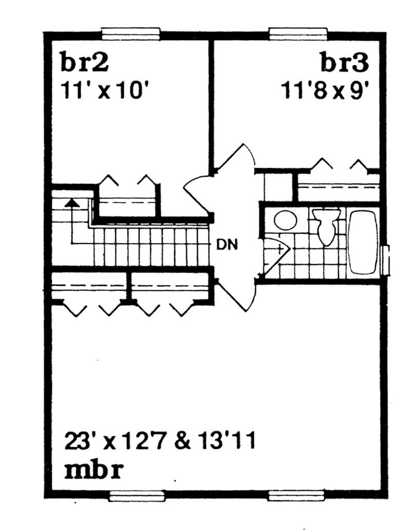 second floor plan