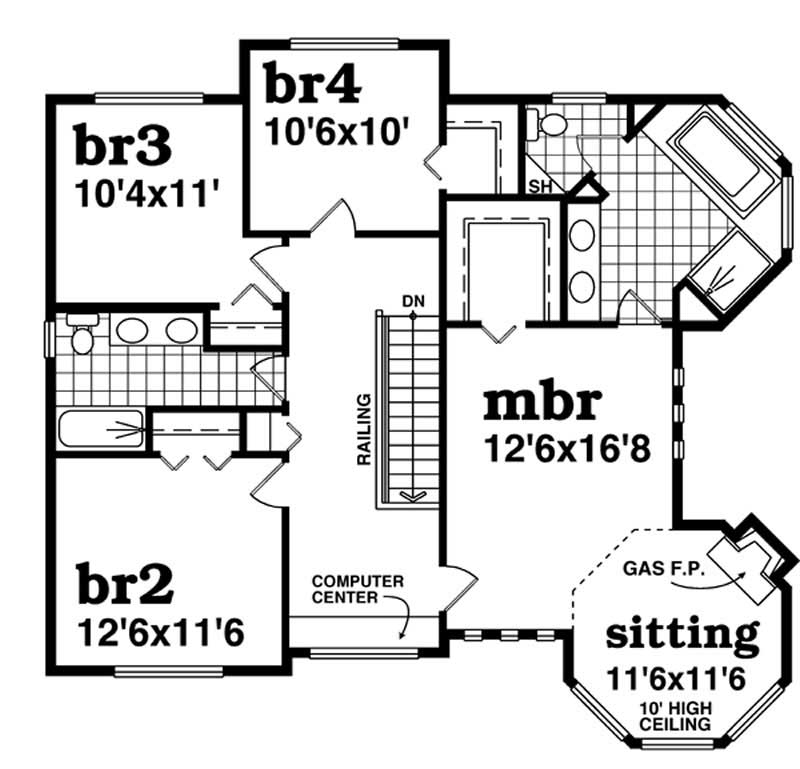 second floor plan