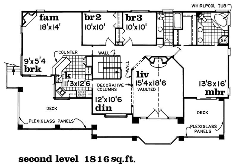 Upper Level Floor Plan