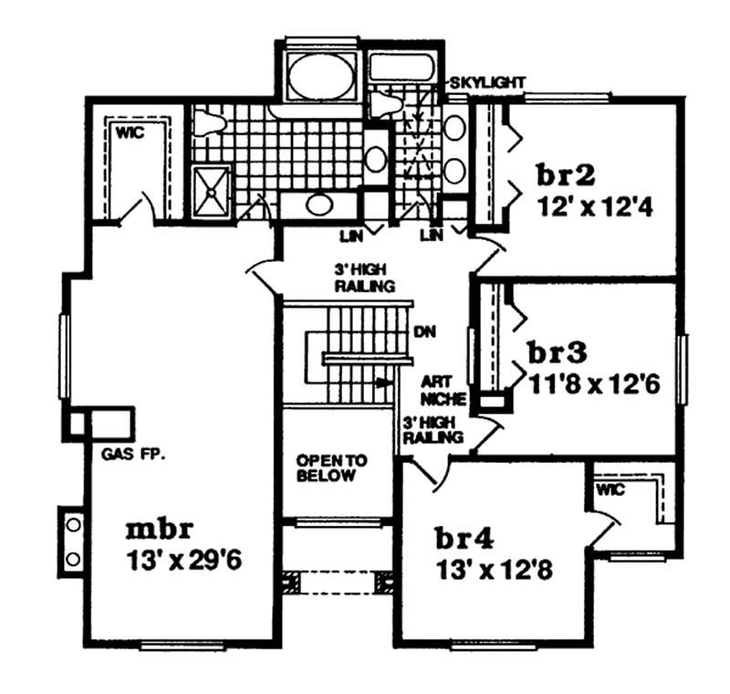 second floor plan