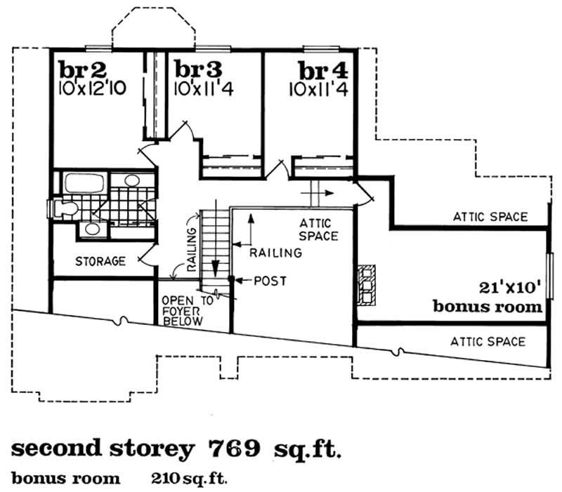 Upper Level Floor Plan