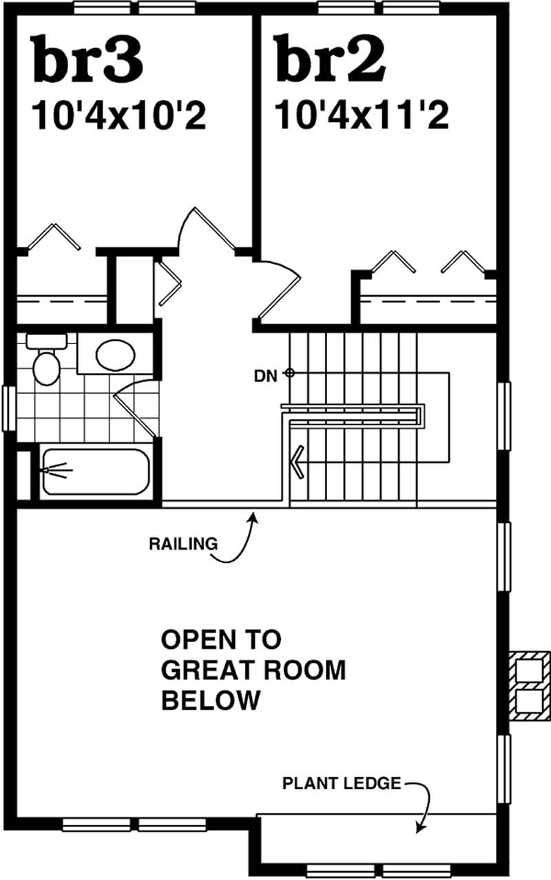 second floor plan