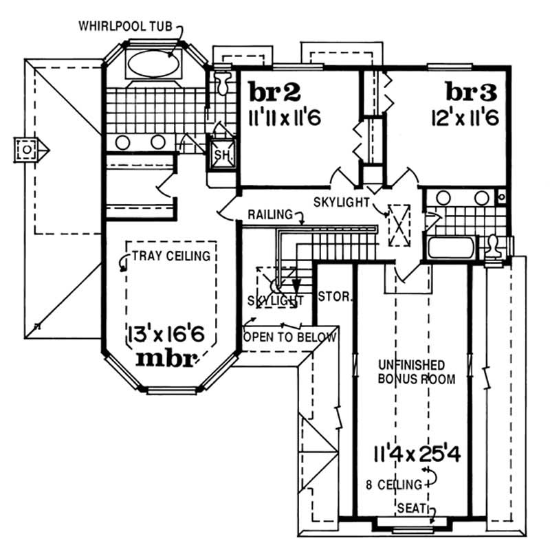 second floor plan