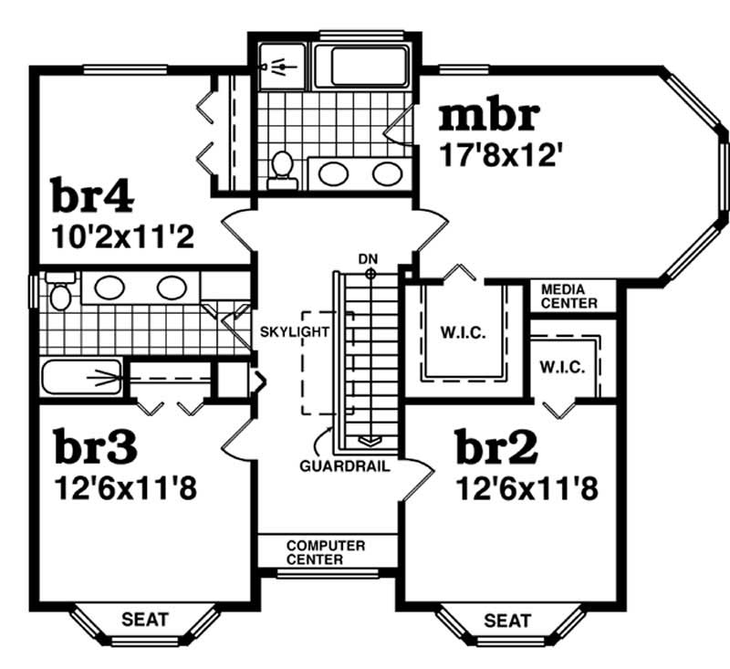 second floor plan