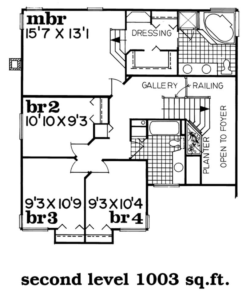 Upper Level Floor Plan