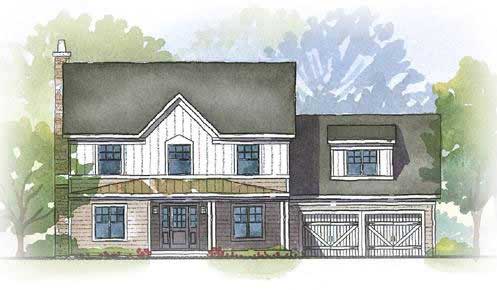 3-Bedroom, 2758 Sq Ft Country House Plan - 168-1006 - Front Exterior