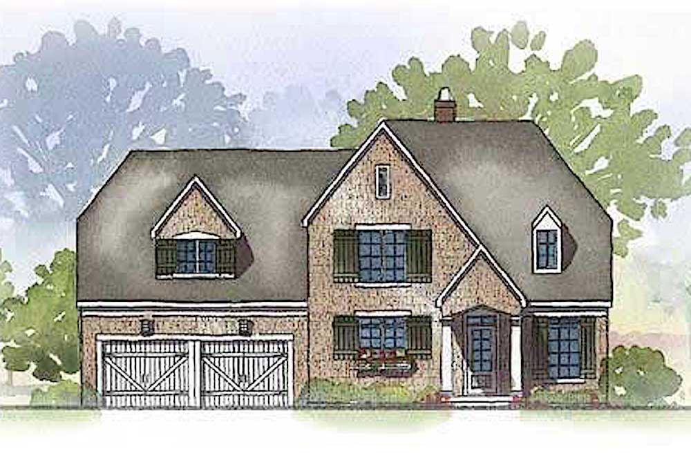 4-Bedroom, 3164 Sq Ft Country House Plan - 168-1013 - Front Exterior