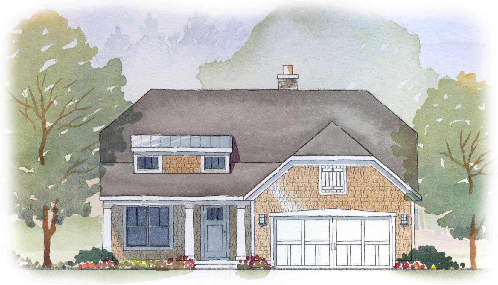2-Bedroom, 2071 Sq Ft Craftsman Home Plan - 168-1060 - Main Exterior
