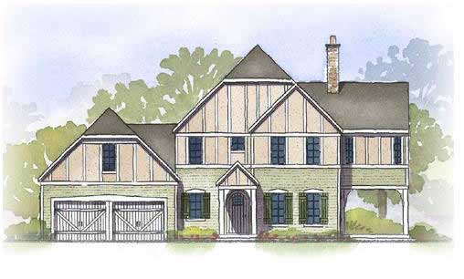 3-Bedroom, 2412 Sq Ft European House Plan - 168-1080 - Front Exterior