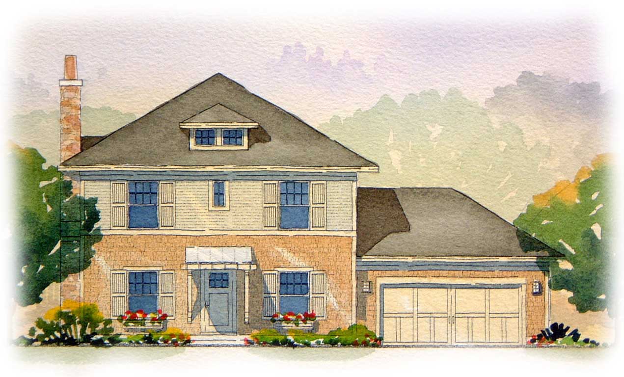 3-Bedroom, 1810 Sq Ft Craftsman Home Plan - 168-1086 - Main Exterior