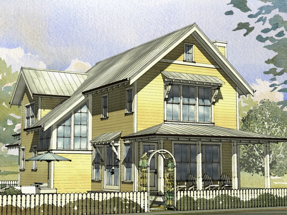 3-Bedroom, 2153 Sq Ft Cottage Home Plan - 168-1125 - Main Exterior