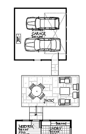 2-Car Garage Option Layout
