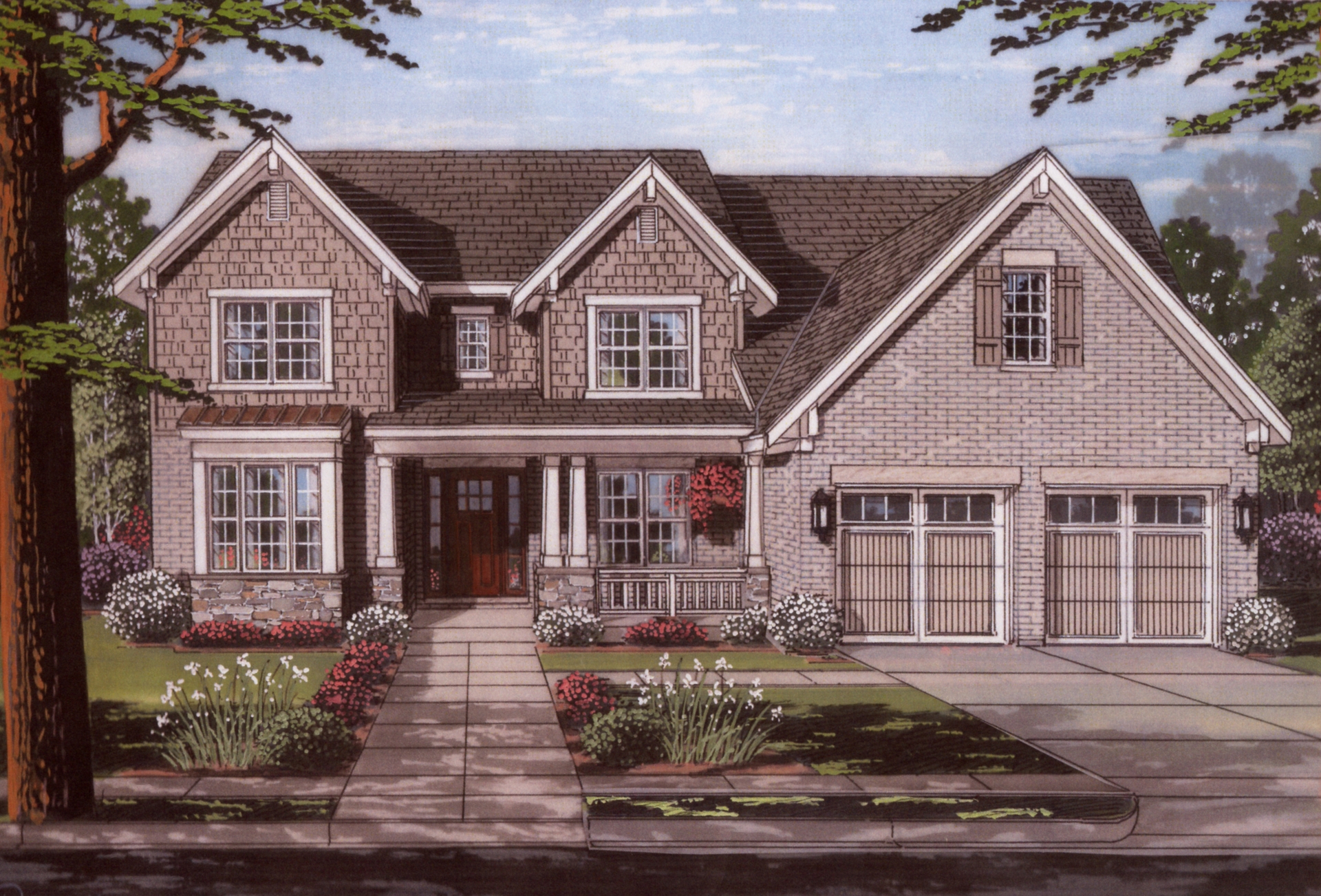 4-Bedroom, 3280 Sq Ft Luxury Home Plan - 169-1112 - Main Exterior