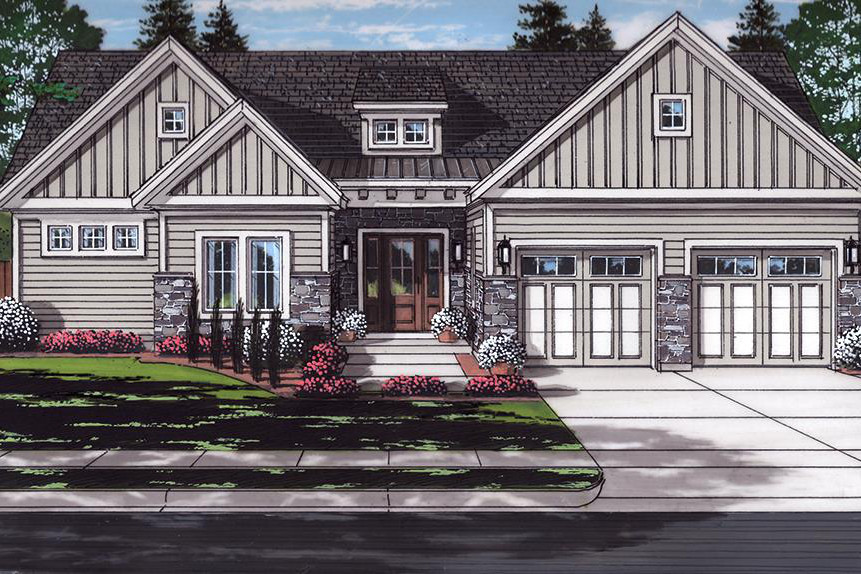 3-Bedroom, 1871 Sq Ft Craftsman Home - Plan #169-1129 - Main Exterior