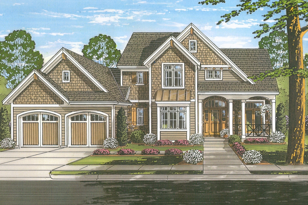 4-Bedroom, 2540 Sq Ft Country House Plan - 169-1141 - Front Exterior
