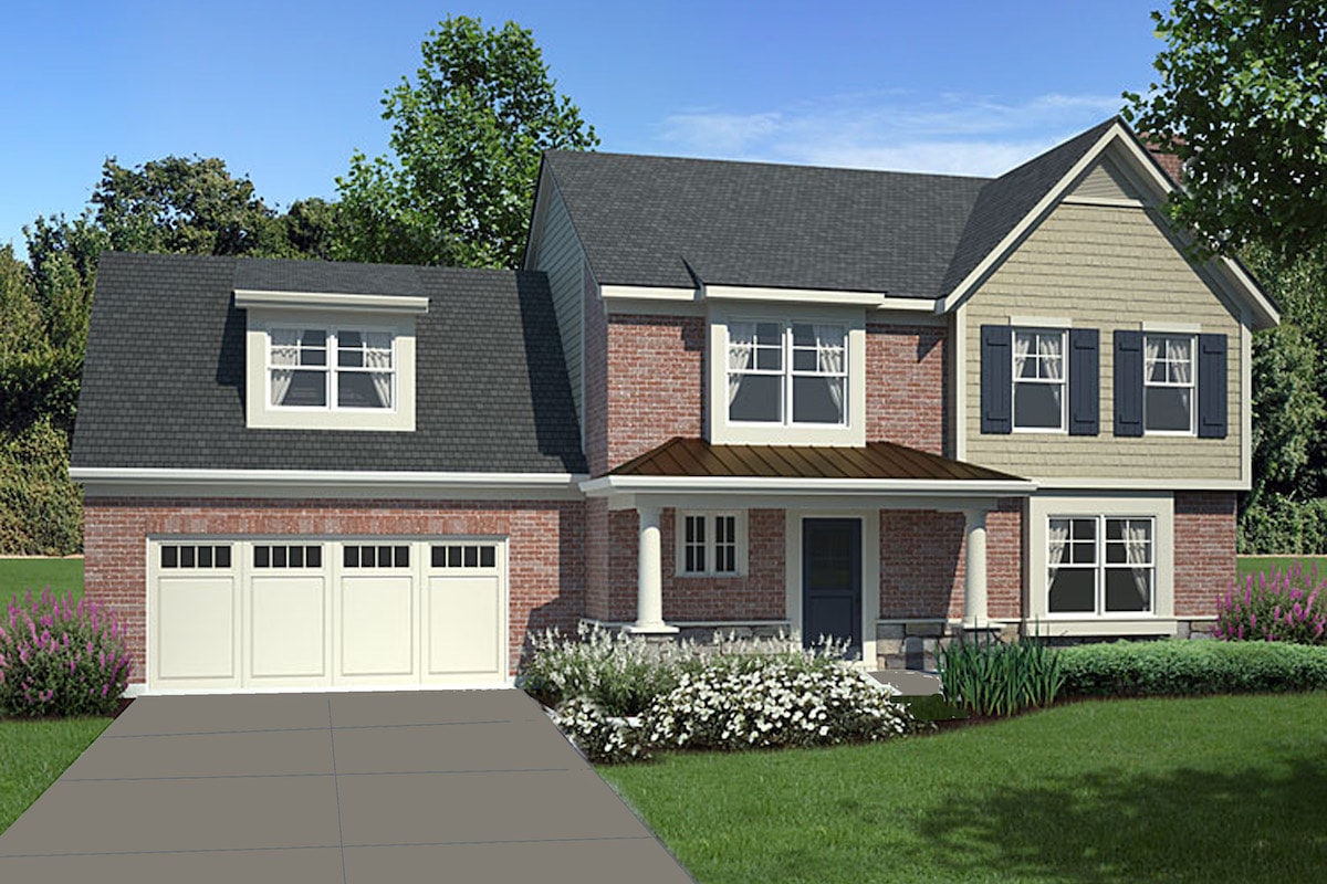 3-Bedroom, 1770 Sq Ft Traditional Home Plan - 169-1158 - Main Exterior