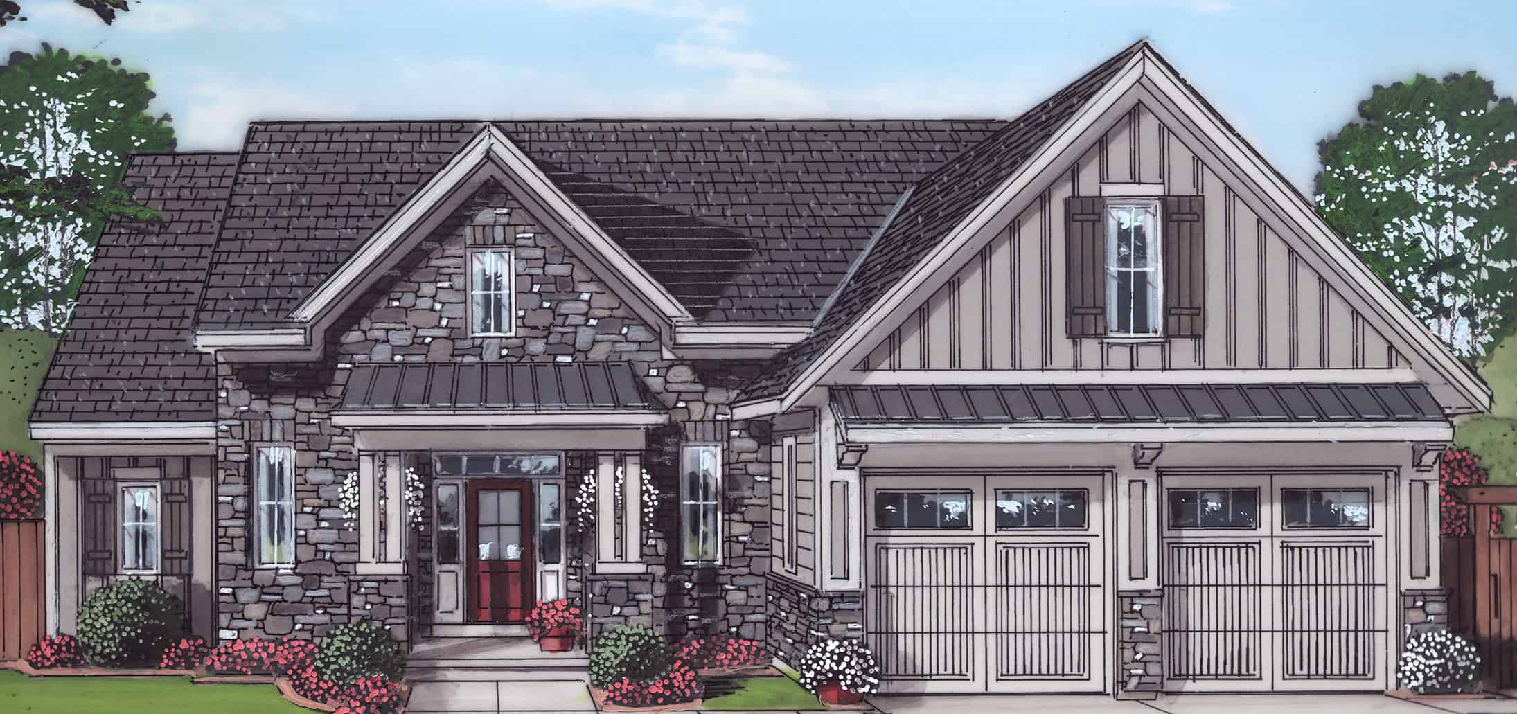 4-Bedroom, 2052 Sq Ft Farmhouse Home - Plan #169-1179 - Main Exterior